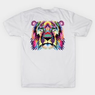 Colourful abstract lion T-Shirt